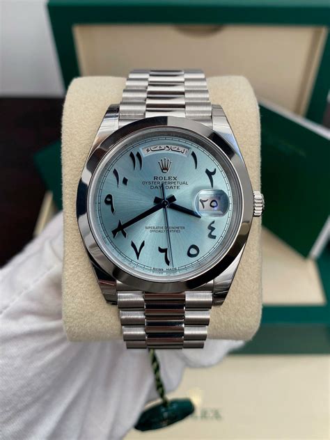 platinum rolex arabic price